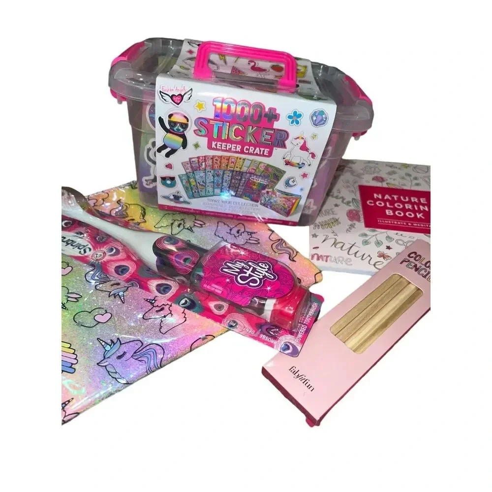 claires Justice teen girl gift unicorn art electric toothbrush stocking stuffer